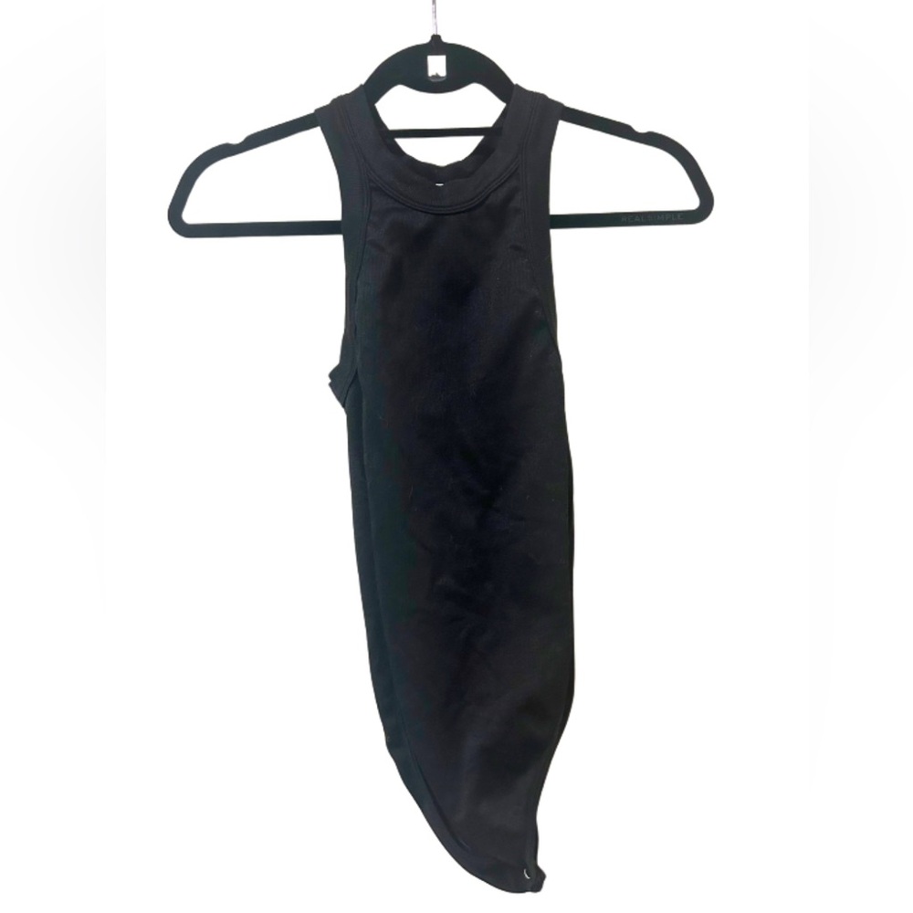Black Ribbed Sculpt Tank Bodysuit | Size S | NWOT
